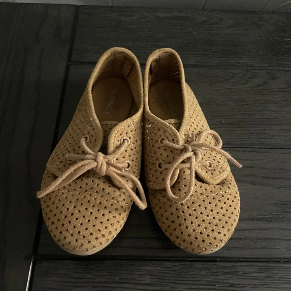 Old Navy Girls Kids 9c‎ Youth Oxford Brown Lace Up Shoes Flats School Preppy